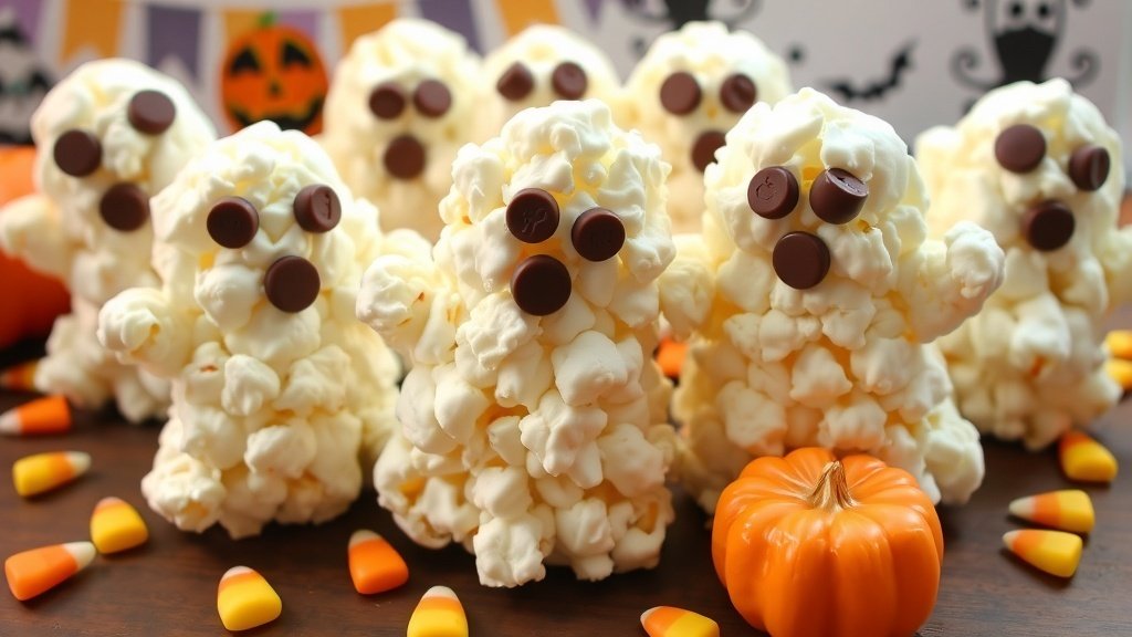 Ghost Popcorn Balls