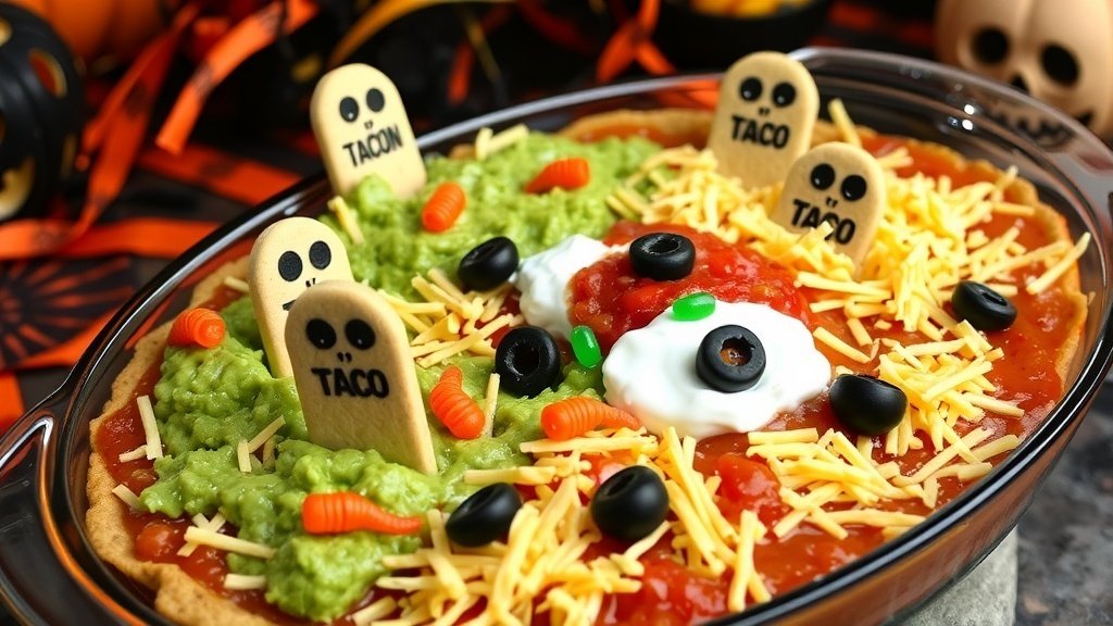 Graveyard Taco Dip