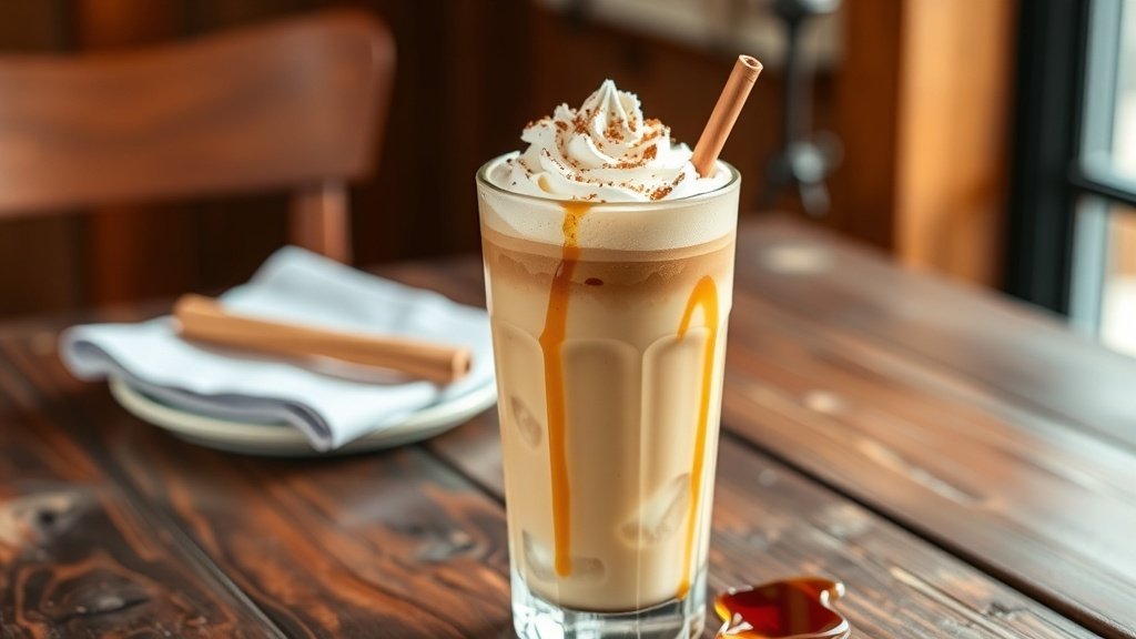 Maple Cinnamon Iced Coffee Latte