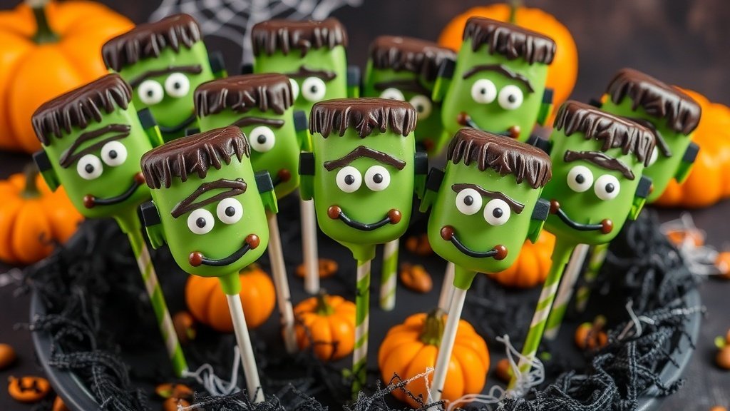 Frankenstein Cake Pops