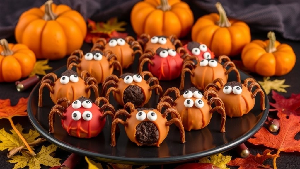 Pumpkin Spider Truffles