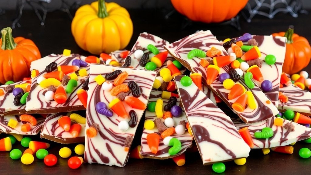 Spooky Candy Bark