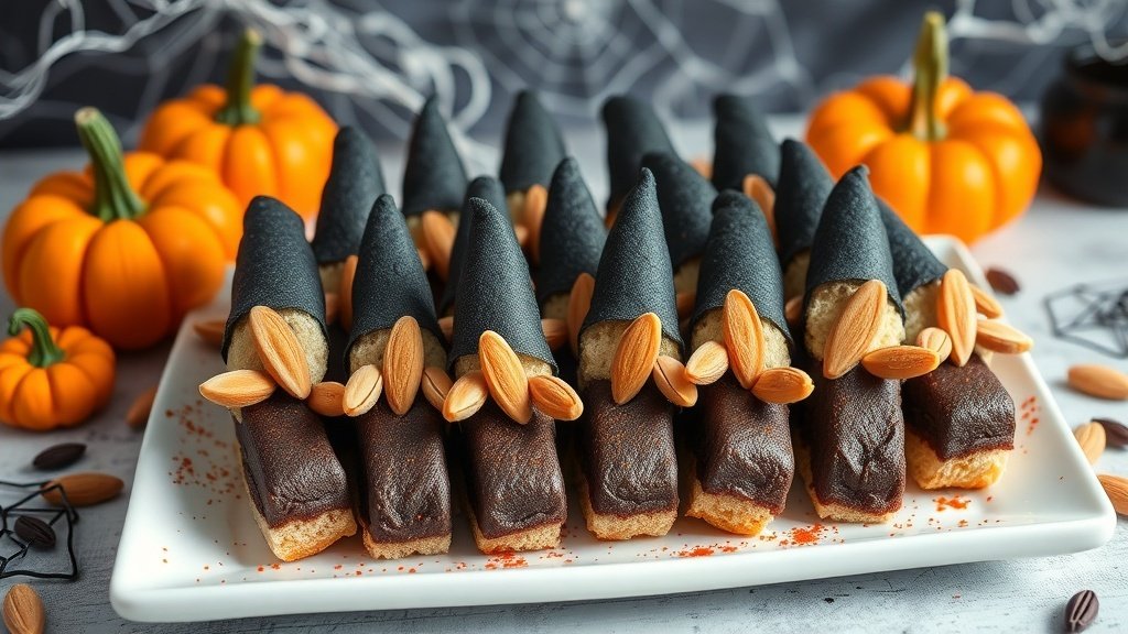Creepy Witch Finger Sandwiches