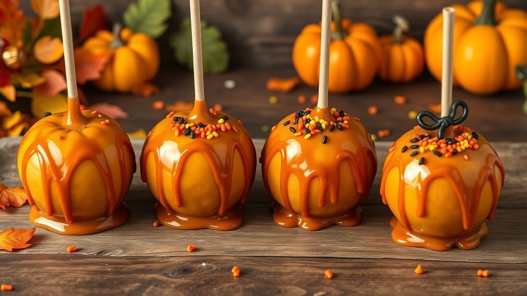Pumpkin Caramel Apples