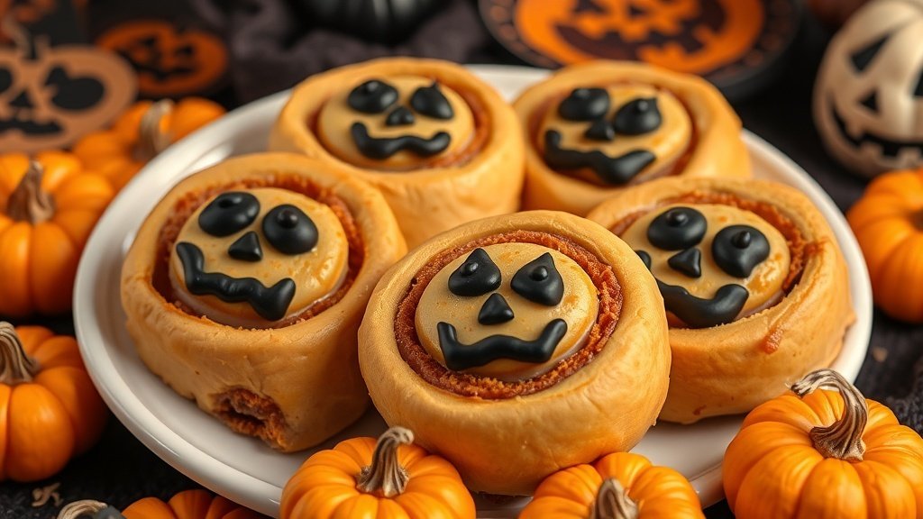 Haunted Pumpkin Rolls