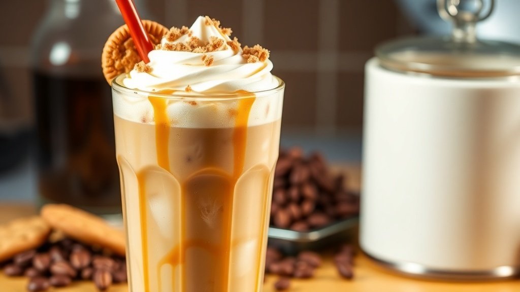 Caramel Cookie Crunch Iced Coffee