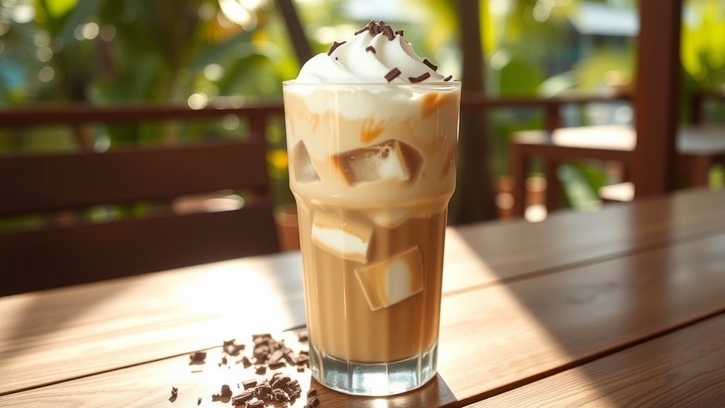 Sweet Coconut Cream Iced Coffee