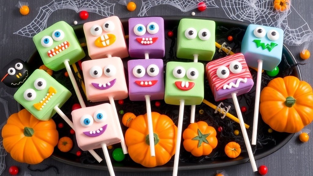 Monster Marshmallow Pops