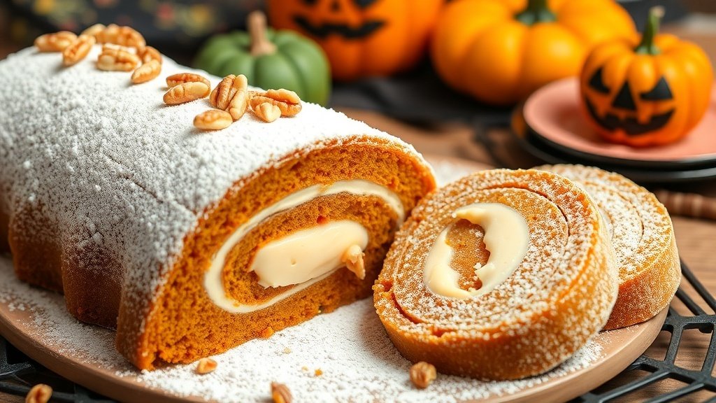 Pumpkin Roll Cake