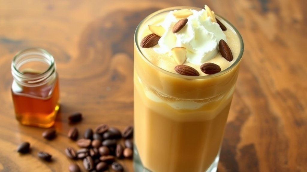 Honey Almond Iced Coffee Cooler