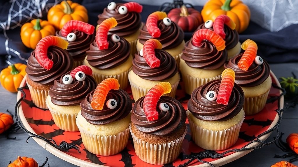Creepy Crawly Cupcakes
