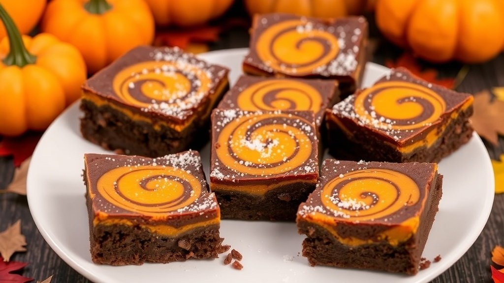 Pumpkin Swirl Brownies