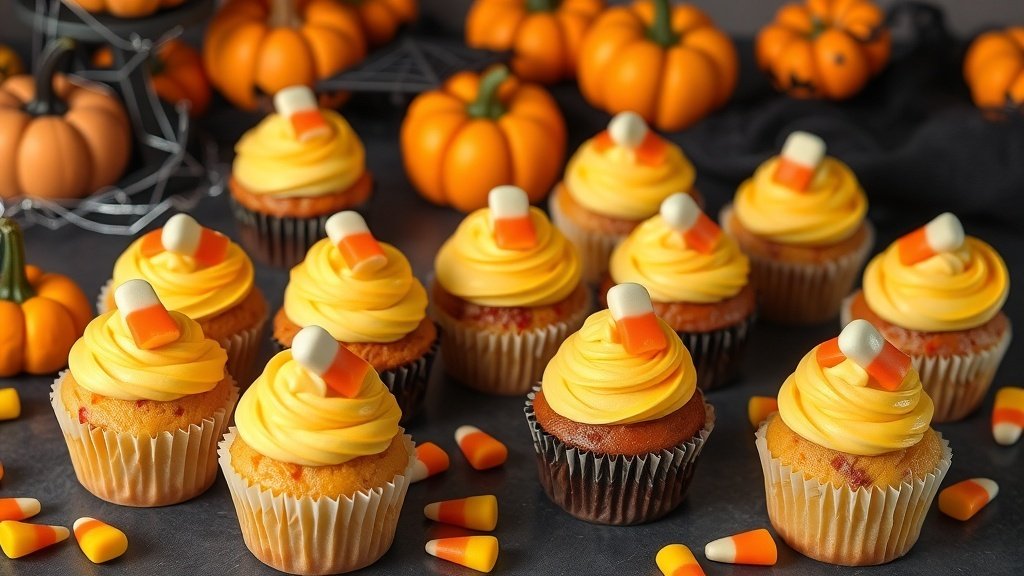 Candy Corn Cupcakes