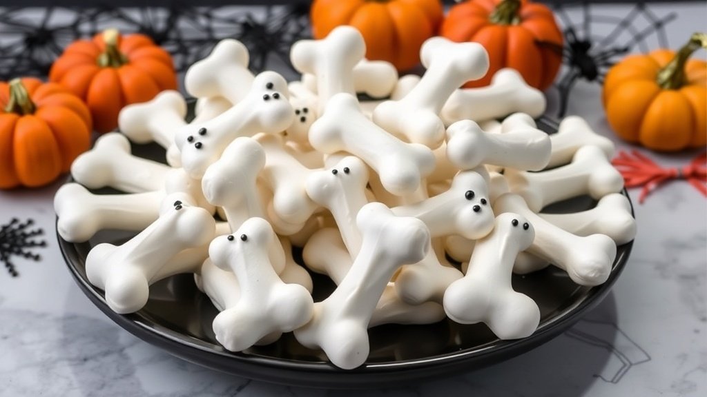 Skeleton Bone Meringues