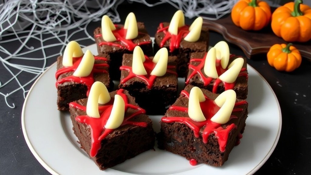 Vampire Fang Brownies