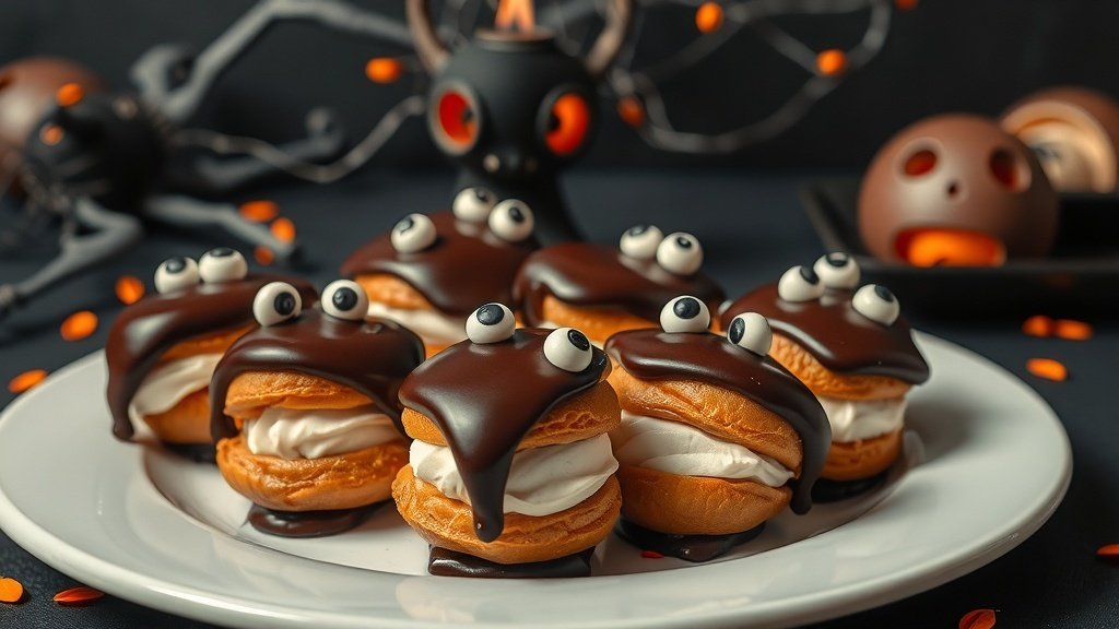 Haunted Chocolate Eclairs