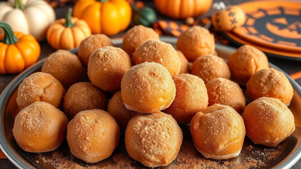 Pumpkin Spice Donut Holes
