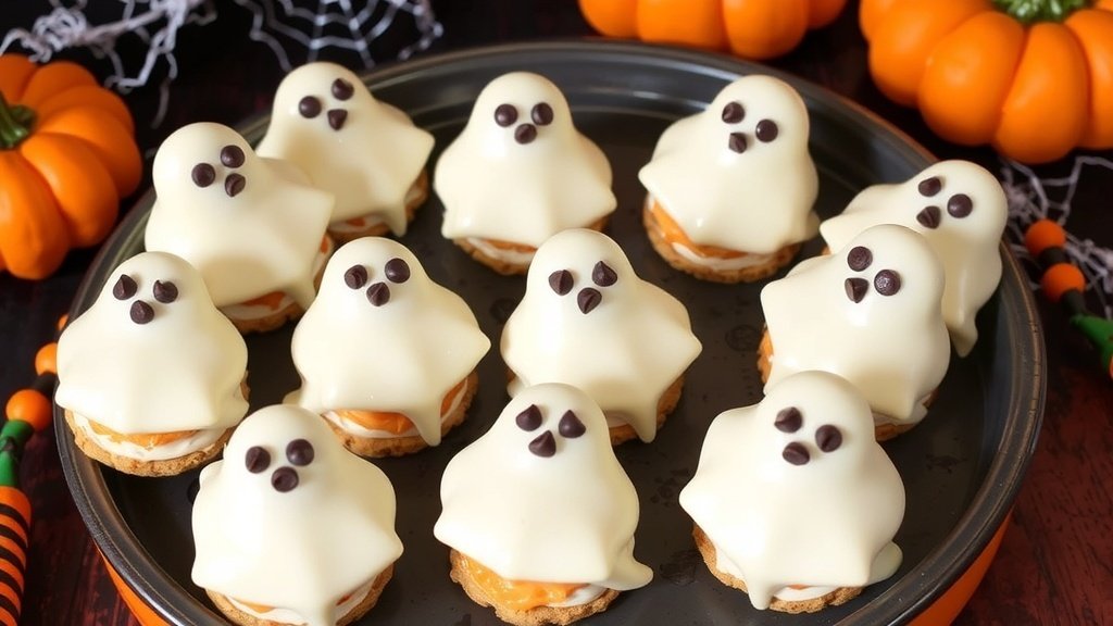 Ghostly Ice Cream Sandwiches
