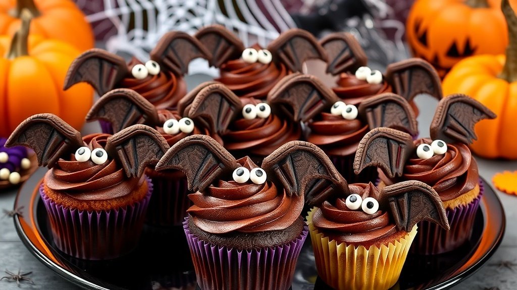 Bat Wing Cupcakes