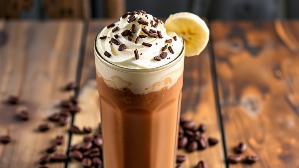 Chocolate Banana Iced Coffee Shake