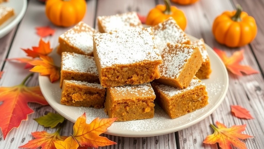 Pumpkin Spice Blondies