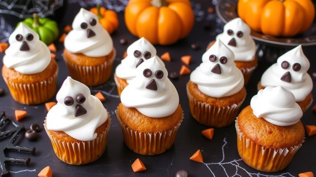 Pumpkin Ghost Cupcakes