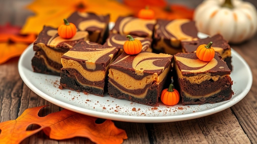 Pumpkin Cheesecake Brownies