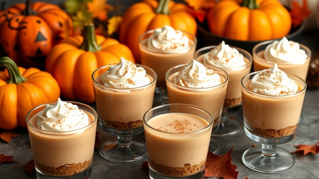 Pumpkin Spice Mousse Cups