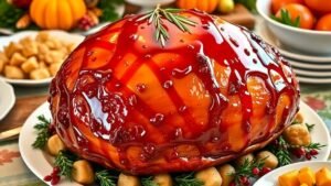 Maple-Glazed Ham