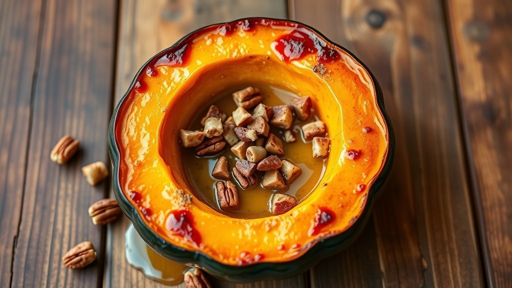 Roasted Acorn Squash with Maple Butter
