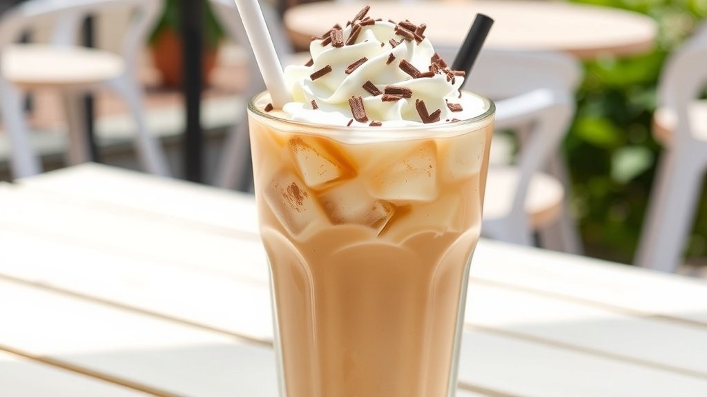 Creamy White Chocolate Iced Coffee