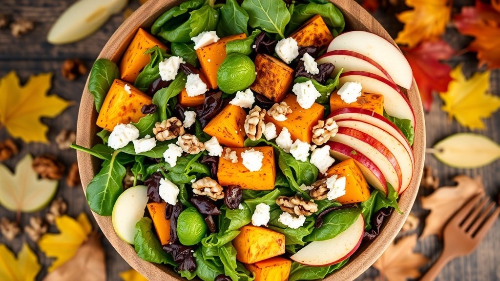Autumn Harvest Salad with Apple Cider Vinaigrette