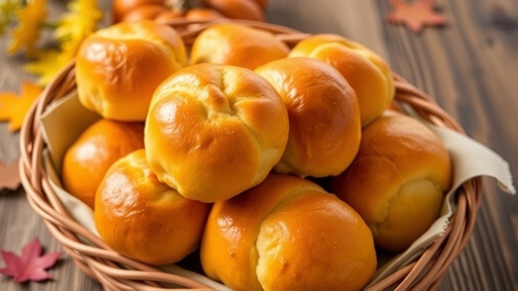 Pumpkin Dinner Rolls