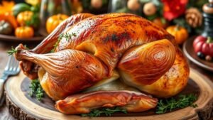 Smoked Turkey with Herb Rub