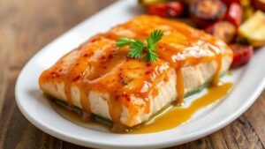 Honey Mustard Glazed Salmon