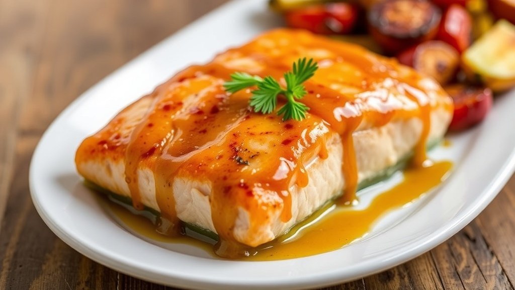 Honey Mustard Glazed Salmon