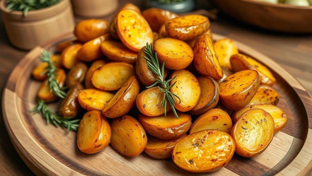 Roasted Fingerling Potatoes with Herbs