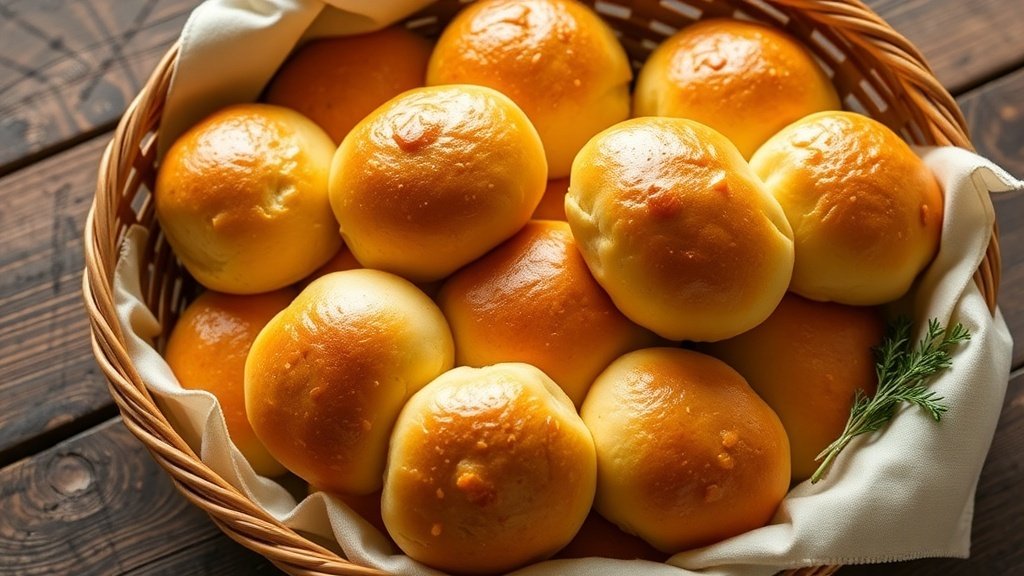 Cornmeal Parker House Rolls