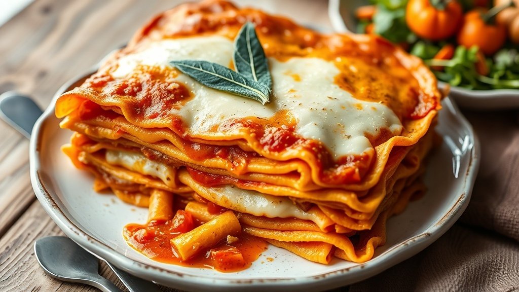 Pumpkin Sage Lasagna