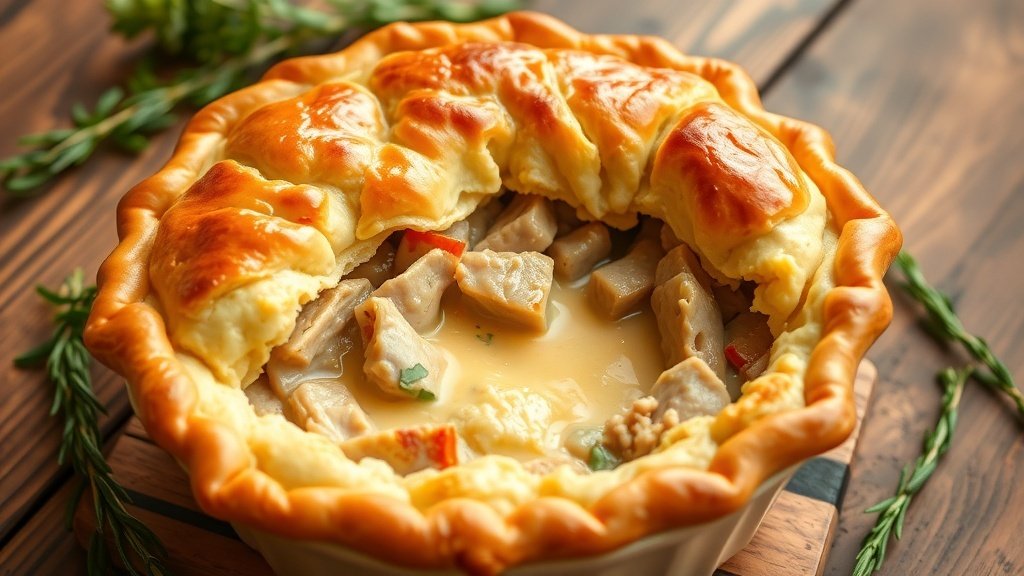 Turkey Pot Pie with Flaky Crust