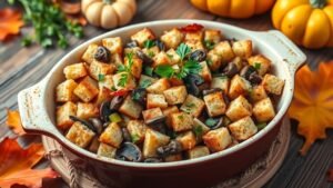 Mushroom Leek Stuffing