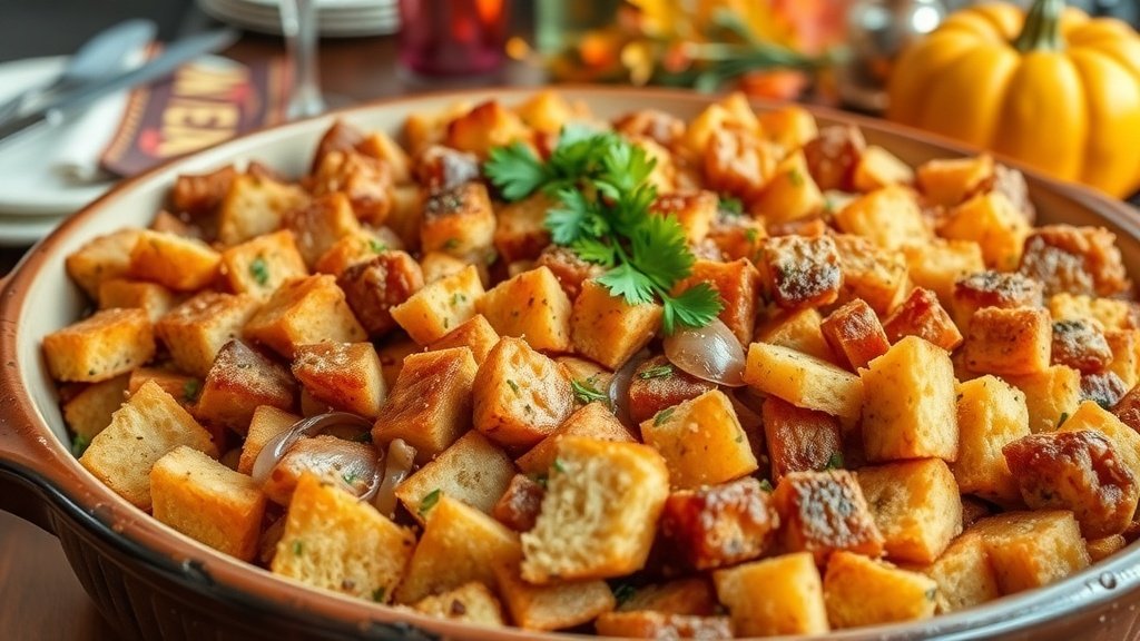 Rustic Rye Bread Stuffing