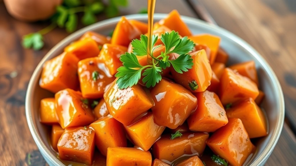 Roasted Sweet Potatoes with Honey Drizzle