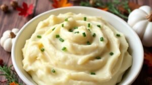Garlic and Chive Mashed Turnips