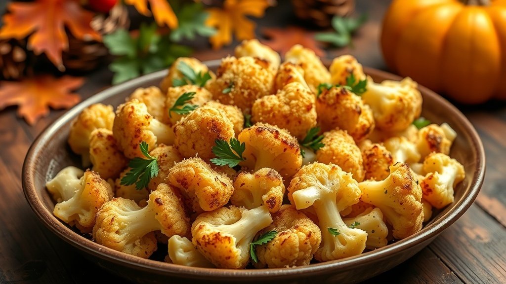 Roasted Cauliflower with Parmesan
