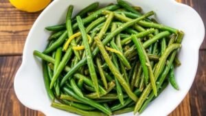 Green Beans with Lemon Zest