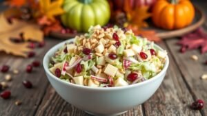 Apple and Cranberry Coleslaw
