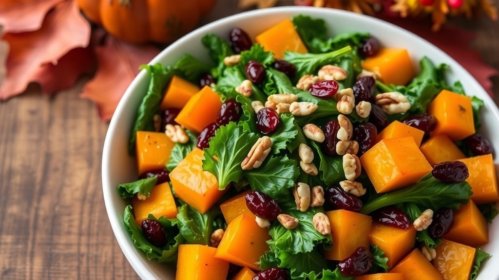 Butternut Squash and Kale Salad
