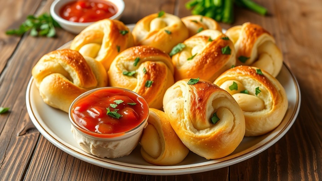 Garlic Knots with Herb Butter