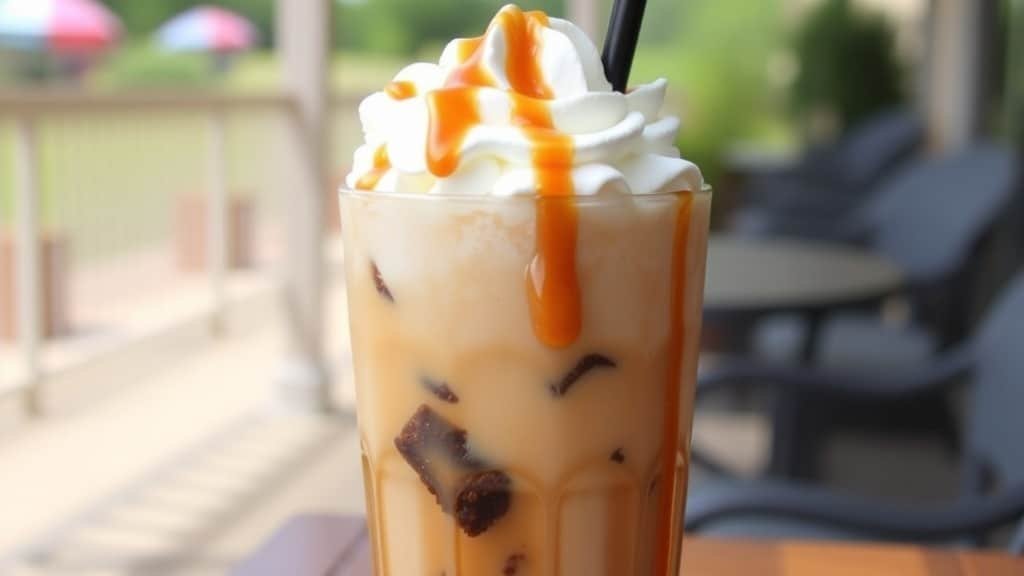 Caramel Swirl Brownie Iced Coffee